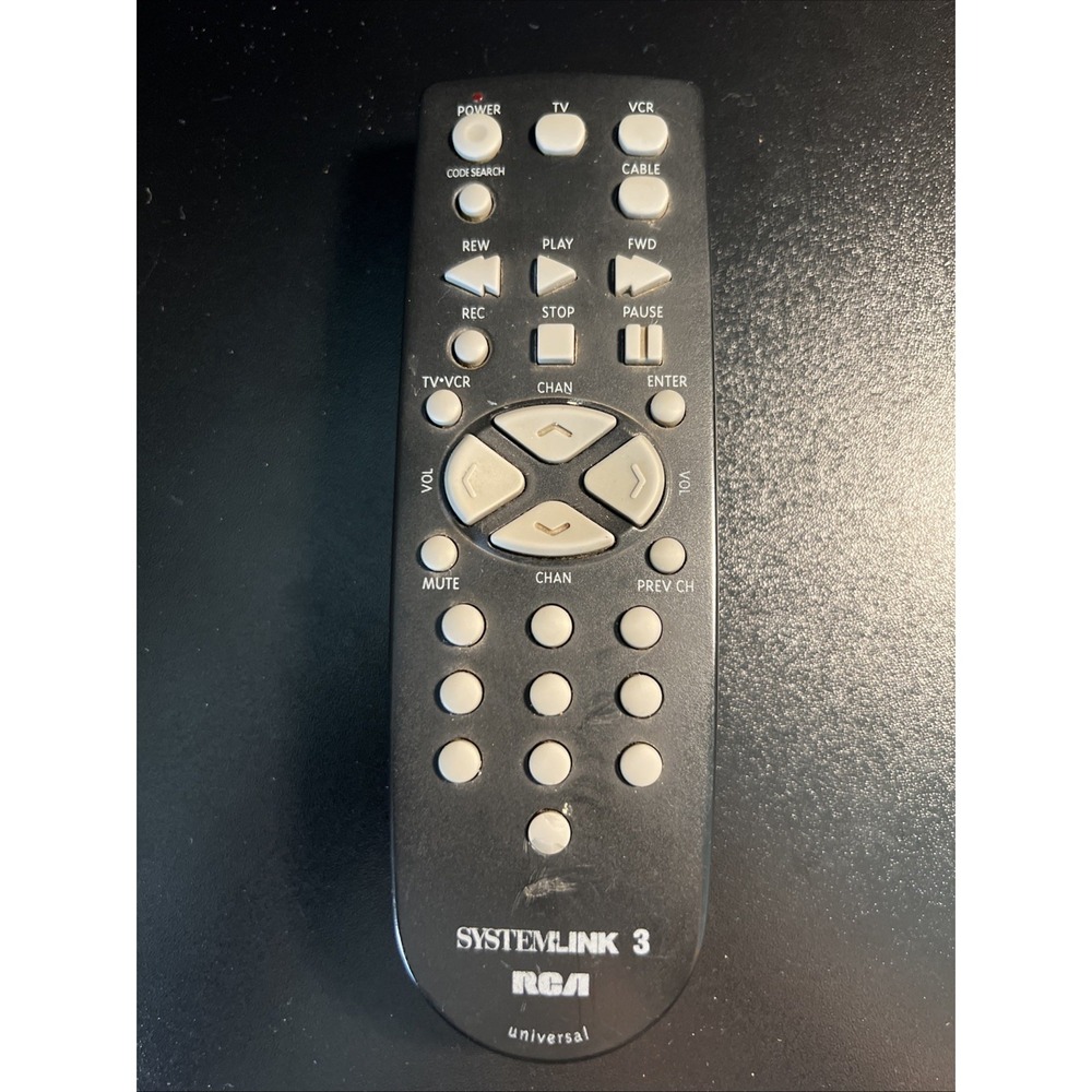 Genuine RCA Systemlink 3 Universal TV VCR Remote Control‎ RCU1300A Tested Works